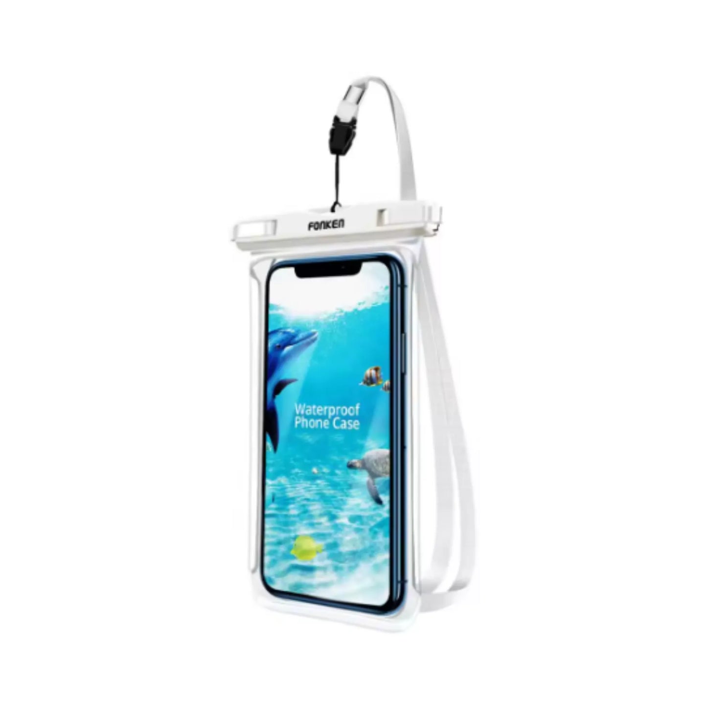 Étui étanche pour téléphone portable, vue complète
