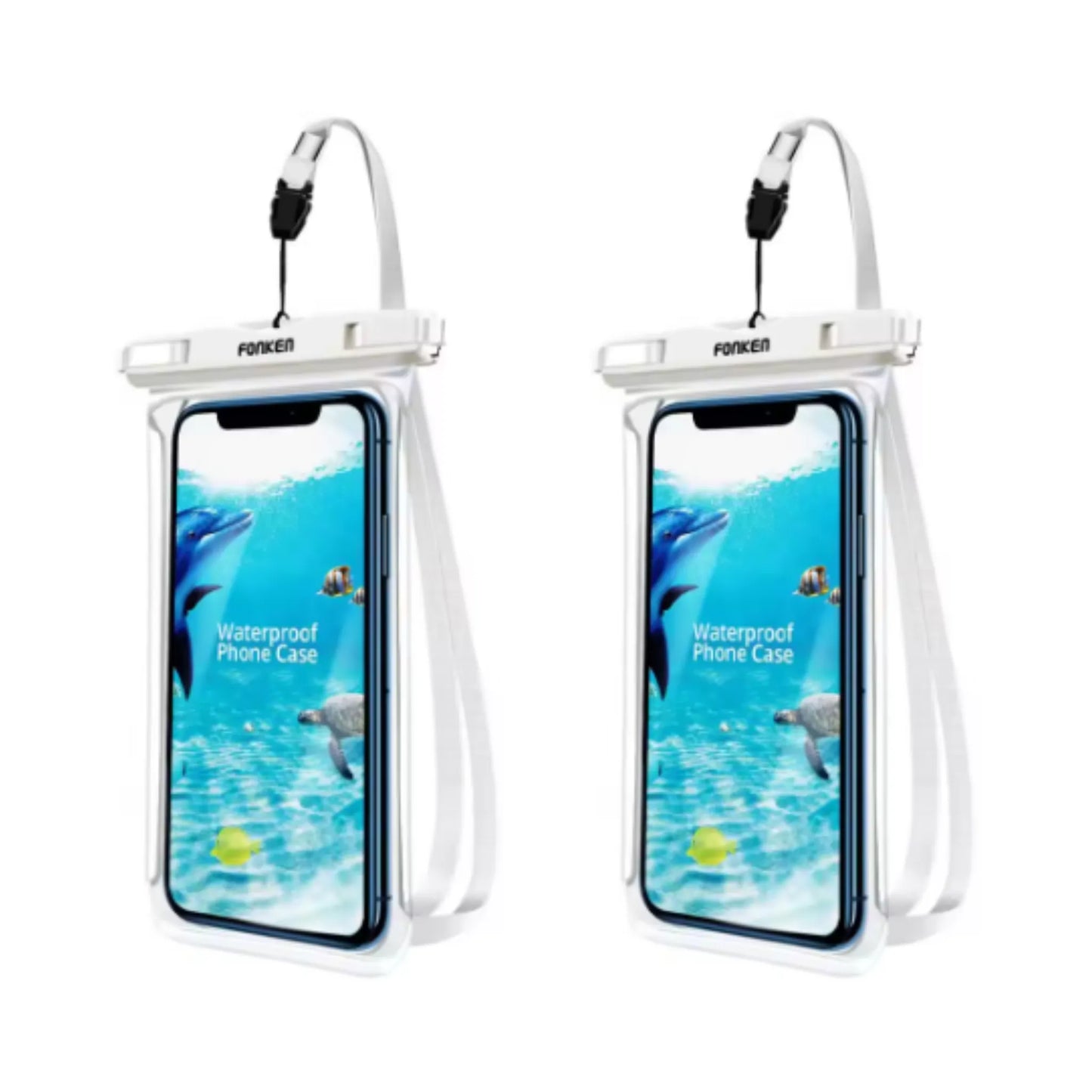 Étui étanche pour téléphone portable, vue complète