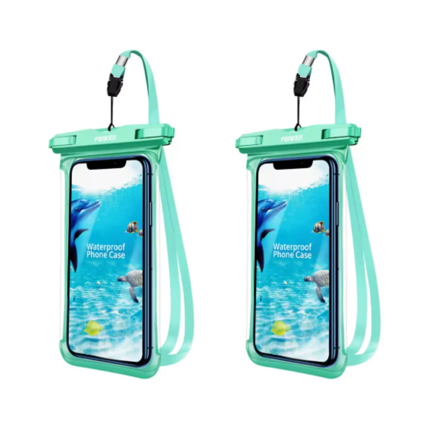 Étui étanche pour téléphone portable, vue complète