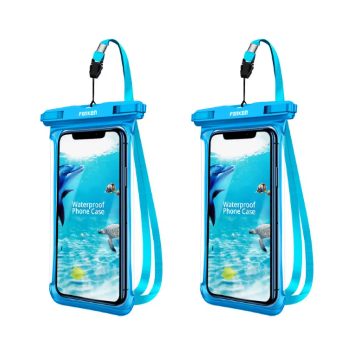 Étui étanche pour téléphone portable, vue complète