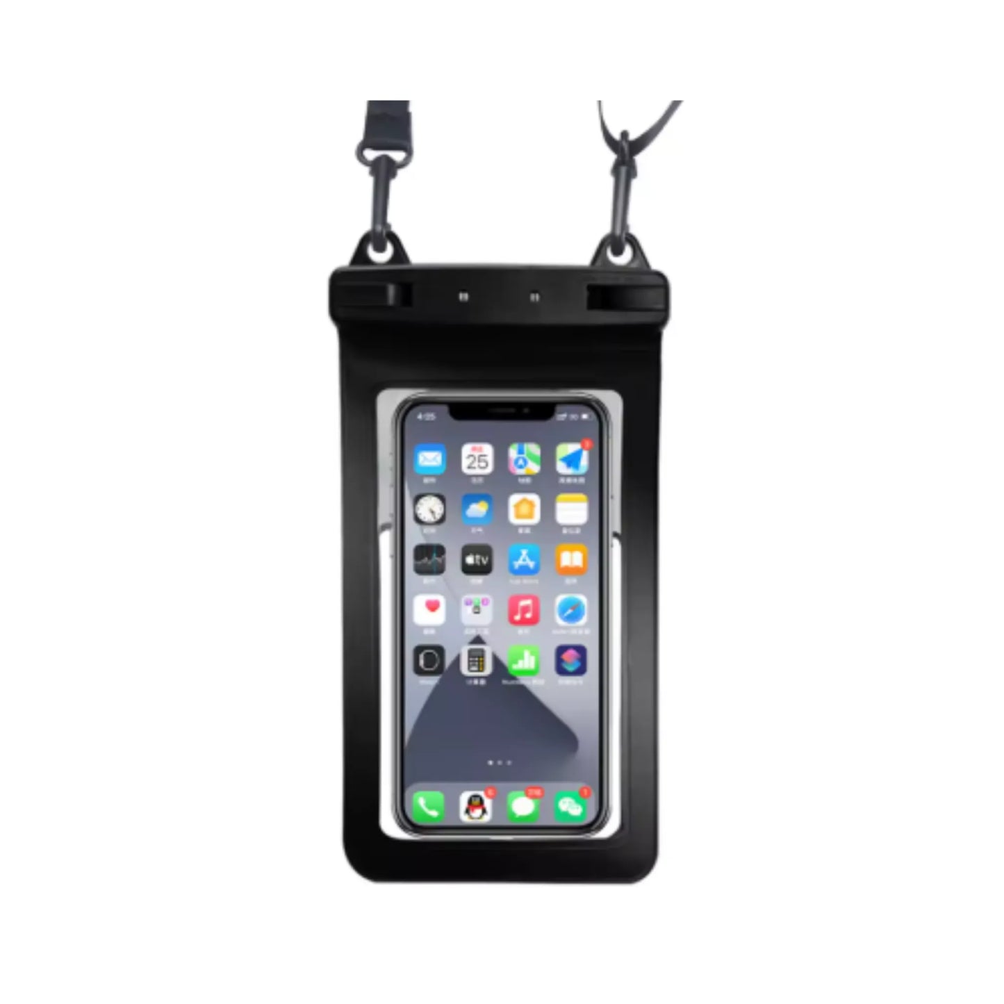 Étui étanche pour téléphone portable, vue complète