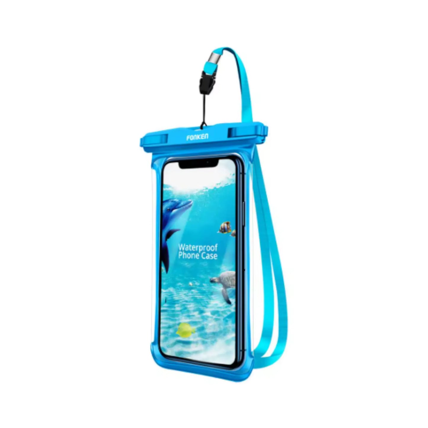Étui étanche pour téléphone portable, vue complète