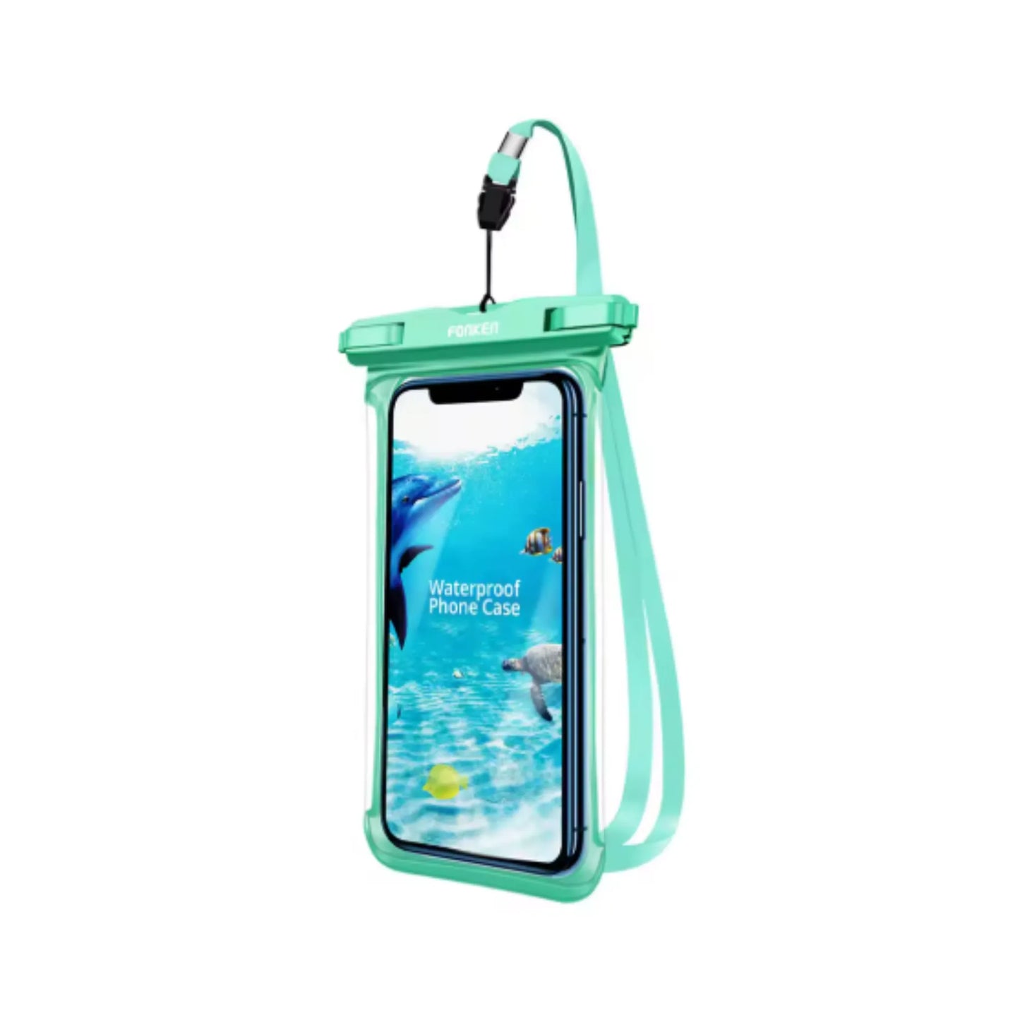 Étui étanche pour téléphone portable, vue complète