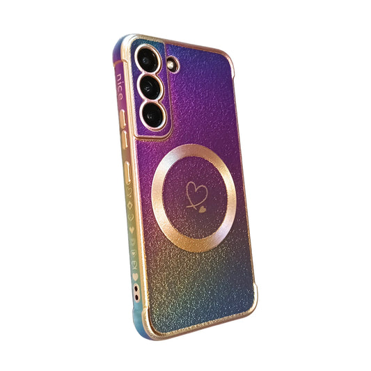 GLOW PHONE Coque Samsung S20 FE Coque colorée magnétique motif cœur pour Samsung S20 FE